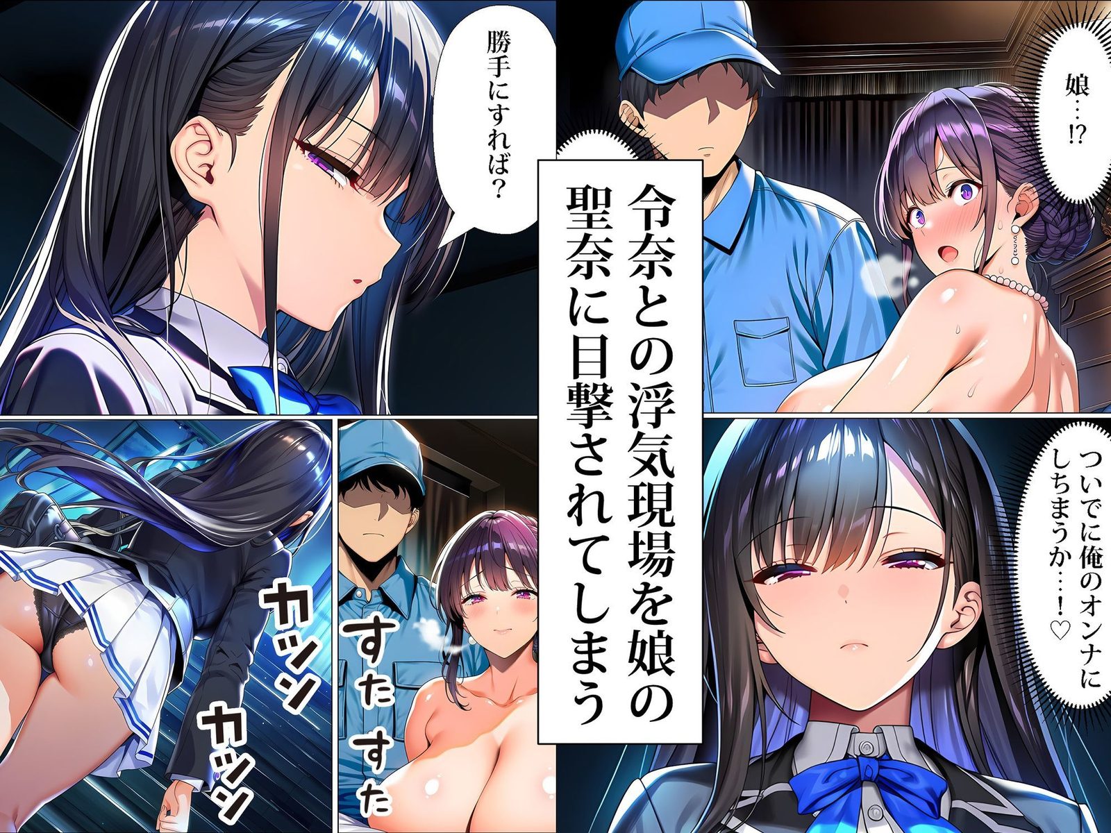 超高級マンション清掃員の俺、仕事ついでにハイスペ美人居住者たちの愚痴を聞いていたら完全合意の中出しハーレム生活を送ってしまう2（夜あくび小隊）エロ同人1