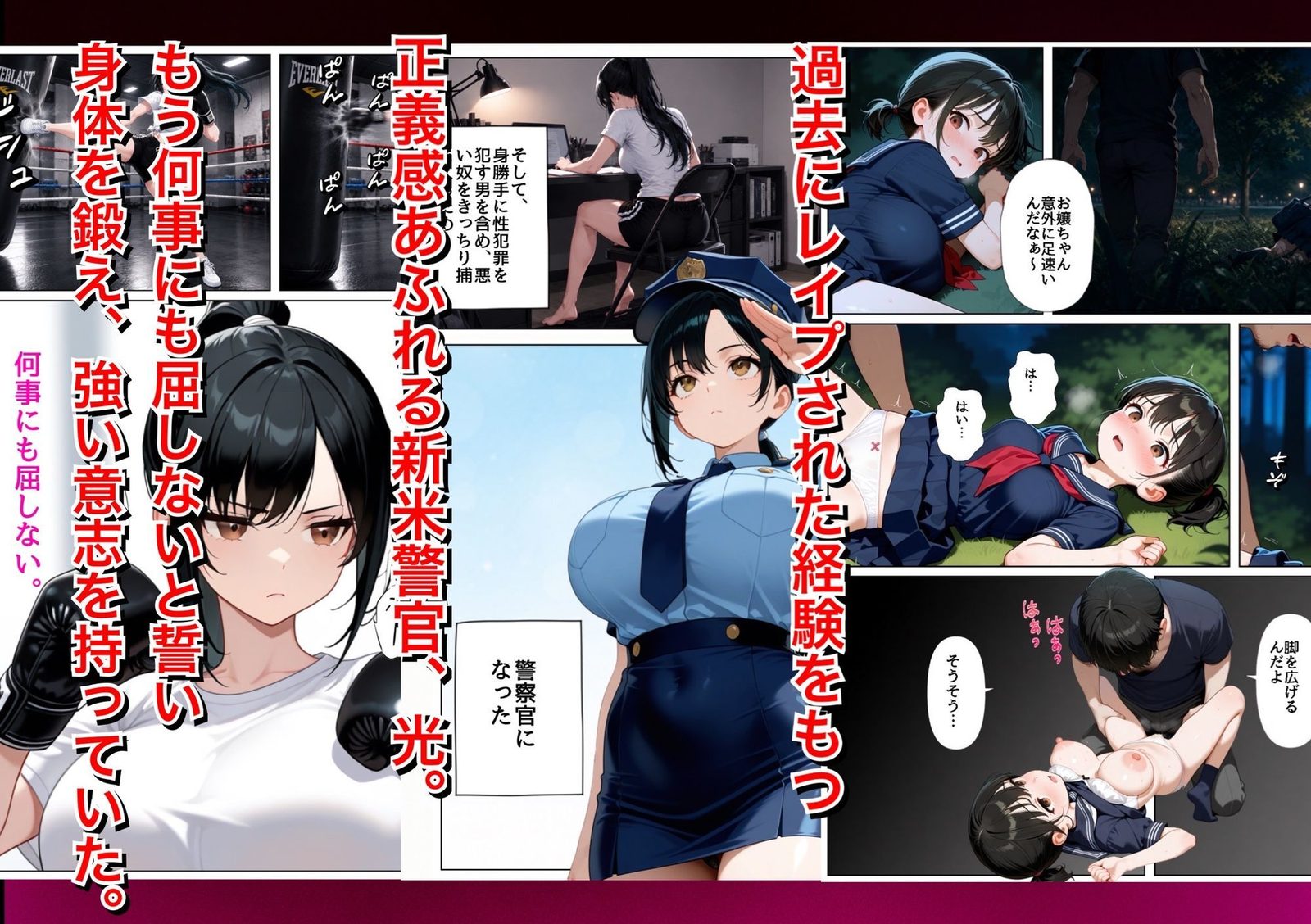 男嫌いな新卒警官を監×してマゾメス化させた結果（ぐれーぞーん）エロ同人2