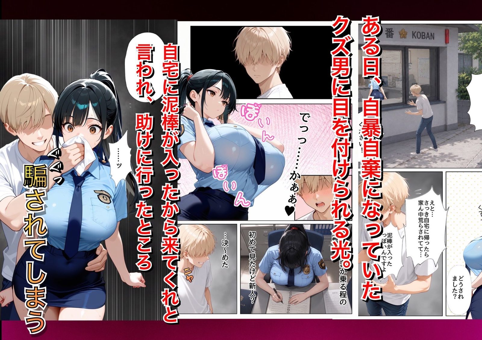 男嫌いな新卒警官を監×してマゾメス化させた結果（ぐれーぞーん）エロ同人3